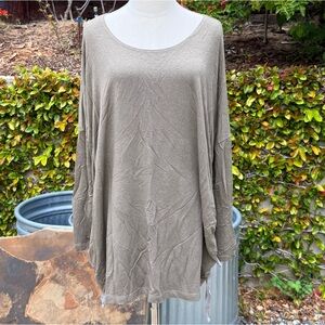 Bryn Walker olive Inman oversized lagenlook tunic top